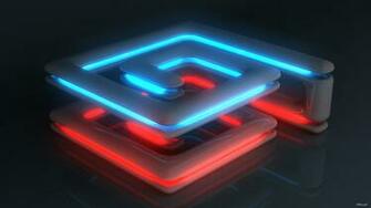 HD Wallpaper Labirint Neon Light Glossy Surface