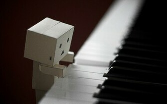 Danbo Playing Piano Wallpaper Pc Screen