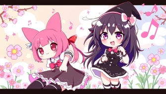 Kuromi And Melody Wallpaper