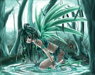 Wallpaper Background Forest Faerie