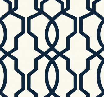 Gm7521 Hourglass Trellis Geometric Wallpaper Navy Blue Us Wall