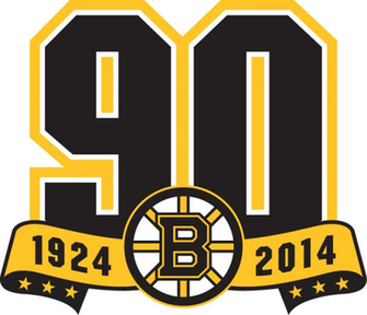 Boston Bruins Anniversary Logo National Hockey League Nhl Chris
