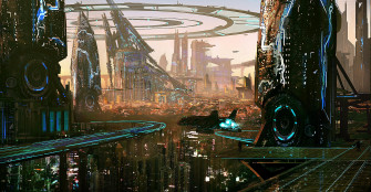 Artwork City Futuristic Digital Art Building Skyscraper Wallpaper