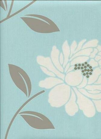 Feature Wallpaper Camille Duck Egg By Dulux For