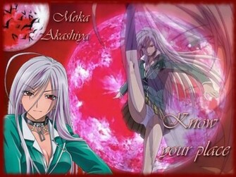 Moka Akashiya Background Rosario Vampire Wallpaper For
