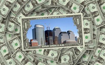 Wallpaper With One Dollar Banknotes Image