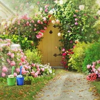 Spring Flowers Garden Background For Wedding
