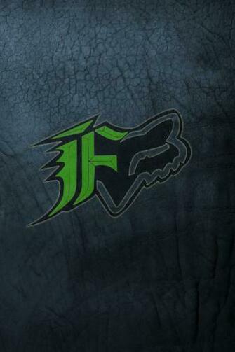 Blue Fox Logo Wallpaper Green Grunge