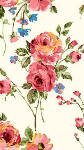 Vintage Painting Flowers Wallpaper iPhone