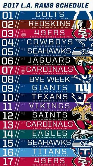 Rams Schedule Wallpaper