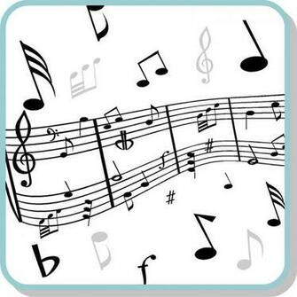 Musical Notes Art Clip On