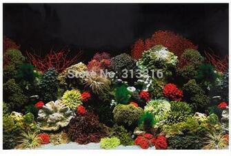 Shipping Aquatic Creations Static Cling Aquarium Background