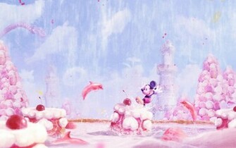 Mickey Mouse In Candy Land Wallpaper