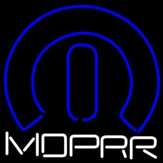 Old Mopar Logo Neon Sign