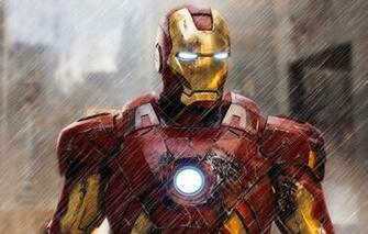 Wallpaper Red Gold Rain Armor Mark Marvel Man Heroes Hero