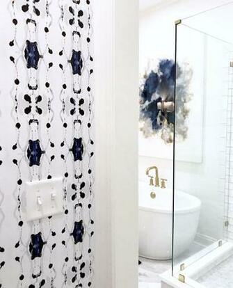 Tamarindo Bathroom Wallpaper Artwork Accent