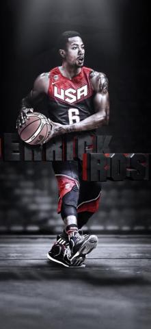 iPhone X Derrick Rose Wallpaper D