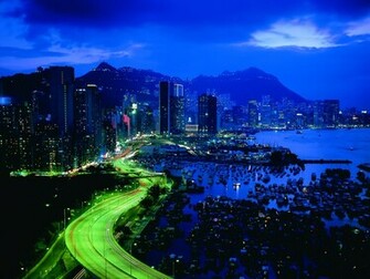City Lights And Buildings Wallpaper HD Nice