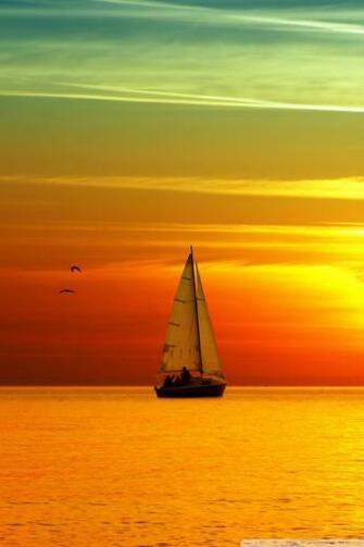 Sailing Boat At Sunset 4k HD Desktop Wallpaper For Dual