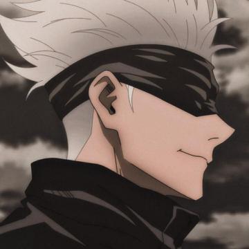 Gojou Hazl X Orang Animasi Estetika Hitam Gambar Anime