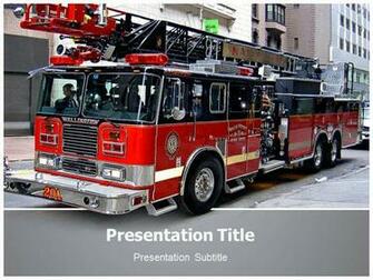 On Fire Department Template Ppt Background