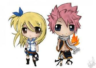 Chibi Fairy Tail Natsu And Lucy By Justkyledavid