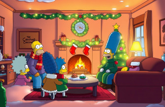Simpsons Christmas Wallpaper
