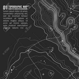 Stock Vector In Topography Map Background Topographic