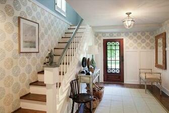 Gorgeous Entryways Clad In Wallpaper