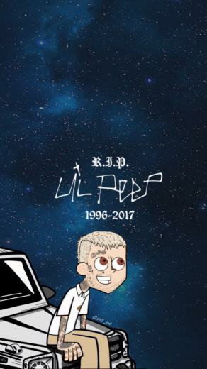 Lil Peep iPhone Wallpaper Grif Art With Image Lyrics