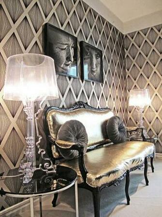 Metallic Accents Decor Fabric Tiles For Chic Interiors