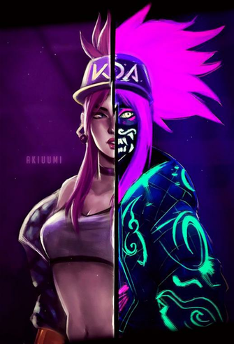 Lol League Of Legends Fan Art Wallpaper Campe Es Kda Akali