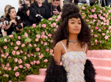 Yara Shahidi Attends Met Gala In Embellished Bodysuit And