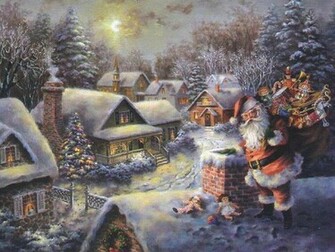 Old Fashioned Christmas Wallpaper Grasscloth