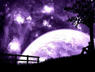 Purple Moon Wallpaper HD In Space Imageci