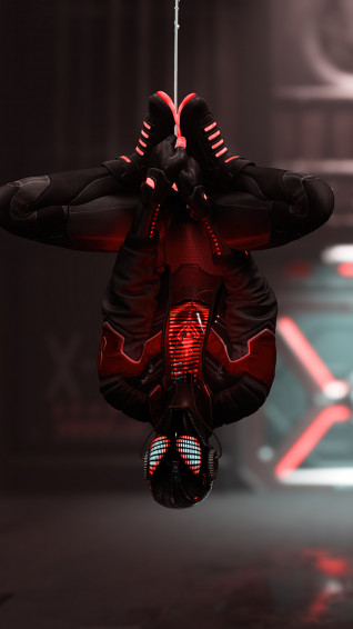 Spider Man Miles Morales Upside Down Suit HD 4k Wallpaper