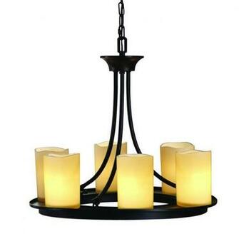 Allen Roth Harpwell Light Bronze Hardwired Standard Chandelier