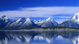 Mountains Lake Scenery Grand Teton National Park Usa 4k Wallpaper