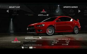 Lancer Need For Speed Hot Pursuit Evo X