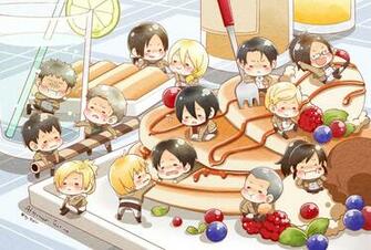 Kyojin Chibi Character Eating Anime HD Wallpaper Desktop Pc Background