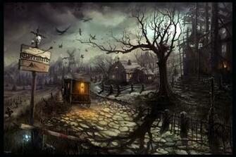 Haunted Computer Wallpaper Desktop Background Id