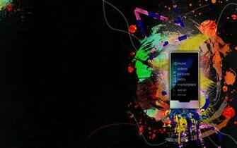 ZuneHD Wallpaper White Black Zune Boards