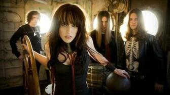 Halestorm Rock Band Lzzy Hale Wallpaper Widescreen