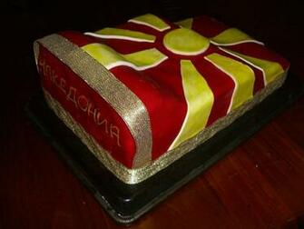 Macedonian Flag Cake My Cakes Macedonia