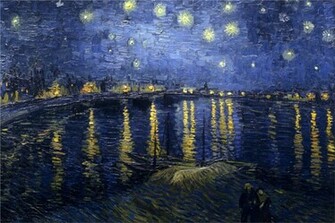 Starry Night Over The Rhone Wallpaper