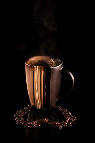 Golden Cup Of Coffee Picture Wallpaper