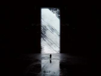 Portal Silhouette Dark Glow Reflection Gloom Background Toppng