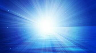 Abstract Blue Light Horizon Wallpaper In 3d