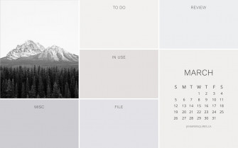 March Wallpaper For iPhone And Desktop Organizer