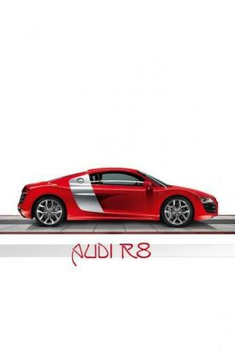 HD Red Audi R8 iPhone 4s Wallpaper Background